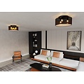 Emibig Emibig ASTON 3 BLACK/GOLD - Stylish ceiling lamp for any space