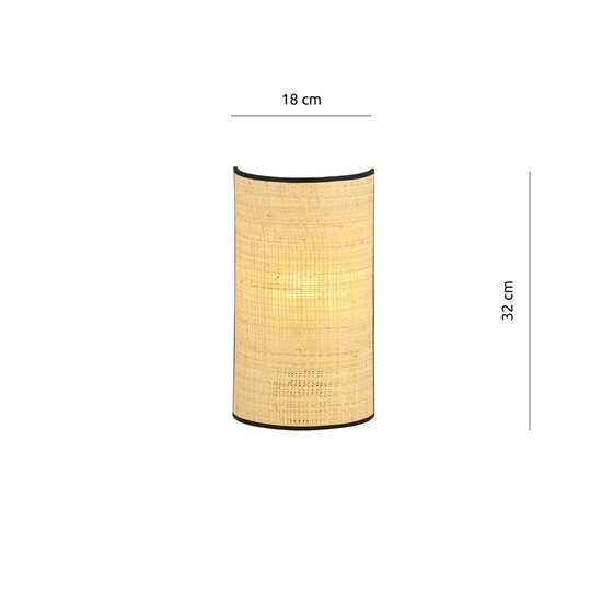 Emibig Emibig Aston K1 Rattan Wall Lamp - Bohemian Style for a Cozy Home