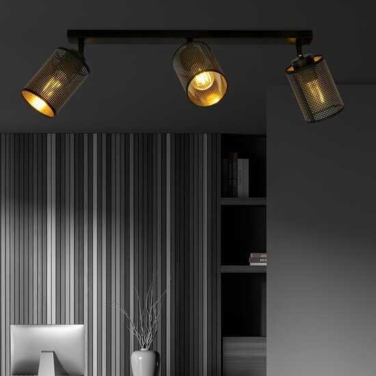 Emibig Emibig Bronx 3 Schwarz - Industrielle Deckenlampe für stilvolles Ambiente