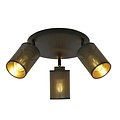 Emibig Emibig BRONX 3 PREMIUM BLACK - Stijlvolle industriële plafondlamp