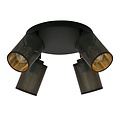 Emibig Emibig BRONX 4 PREMIUM BLACK - Lampe de plafond industrielle élégante