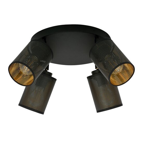 Emibig Emibig BRONX 4 PREMIUM BLACK - Stylish industrial ceiling lamp