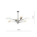 Emibig Emibig VENE 6 White/Gold - Modern ceiling lamp for a stylish look