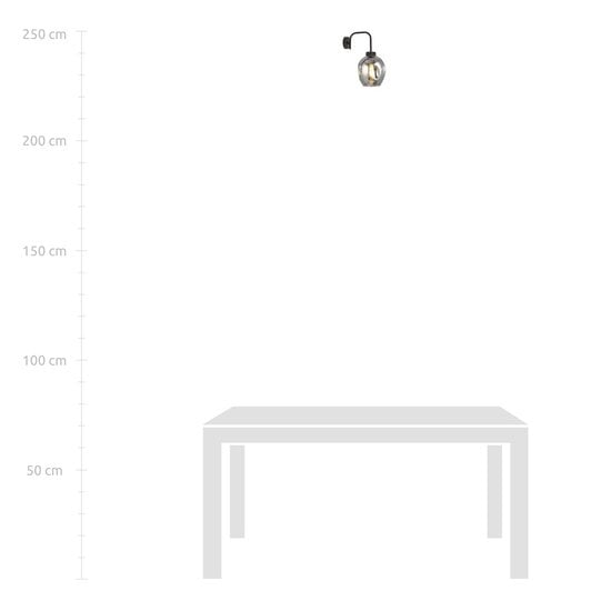 Emibig Emibig LUKKA K1 BLACK/GREY - Modern wall lamp for any space