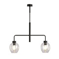 Emibig Emibig LUKKA 2 Negro/Transparente - Lámpara colgante moderna para un ambiente elegante