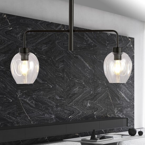 Emibig Emibig LUKKA 2 Black/Transparent - Modern Pendant Lamp for Stylish Lighting