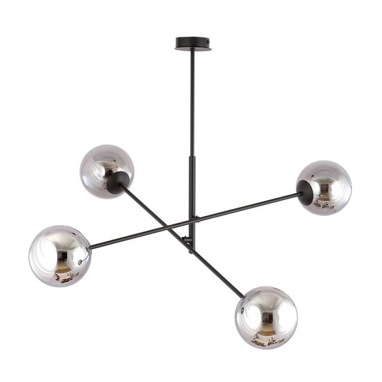 Emibig Emibig LINEAR 4 Zwart/Grafiet - Moderne Hanglamp voor Elke Ruimte