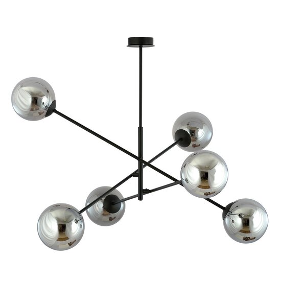 Emibig Emibig LINEAR 6 Black/Graphite - Modern Pendant Lamp for Stylish Interiors
