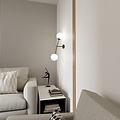 Emibig Emibig LINEAR K2 BLACK/OPAL - Applique murale moderne pour un éclairage élégant