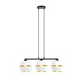 Emibig Emibig PIANO 3 WHITE/GOLD - Lampe suspendue moderne pour une ambiance élégante