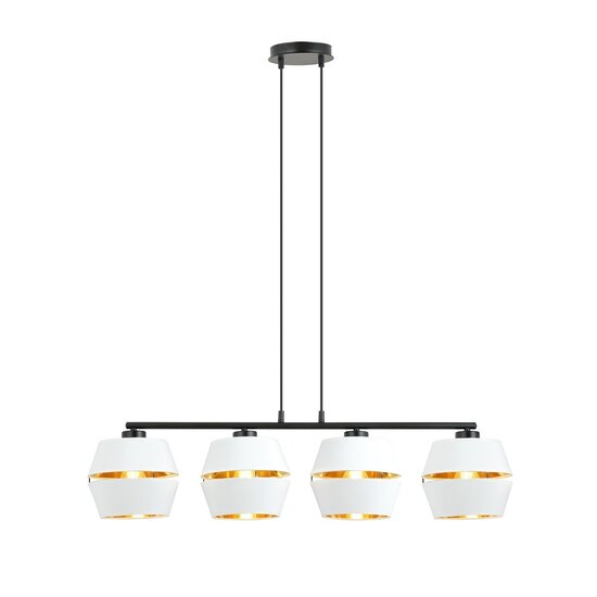 Emibig Emibig PIANO 4 WHITE/GOLD - Lampe suspendue moderne pour tous les espaces
