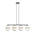 Emibig Emibig PIANO 4 WHITE/GOLD - Lampe suspendue moderne pour tous les espaces