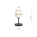 Emibig Emibig PIANO LN BLANC/OR Lampe de Table - Design moderne pour tous les espaces