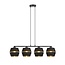 Emibig Emibig PIANO 4 BLACK/GOLD - Modern pendant lamp for a stylish look
