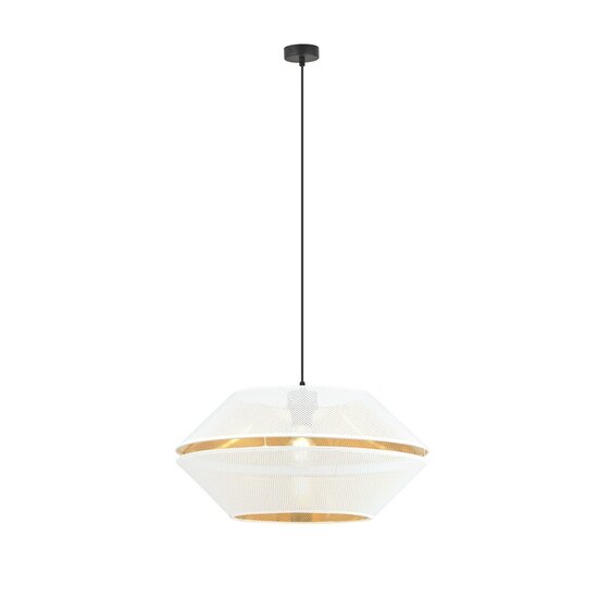 Emibig Emibig MALIA 1 Blanco/Dorado - Lámpara colgante moderna para un ambiente elegante