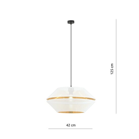 Emibig Emibig MALIA 1 White/Gold - Modern Pendant Lamp for Stylish Interiors
