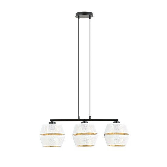 Emibig Emibig MALIA 3 Wit/Goud - Moderne Hanglamp voor een Stijlvolle Sfeer