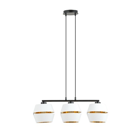 Emibig Emibig MALIA 3 Wit/Goud - Moderne Hanglamp voor een Stijlvolle Sfeer