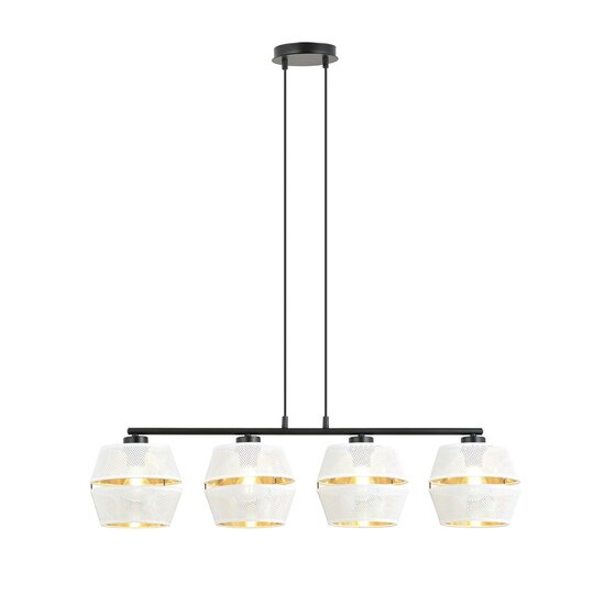 Emibig Emibig MALIA 4 Wit/Goud - Moderne Hanglamp voor een Stijlvolle Sfeer