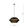 Emibig Emibig MALIA 1 Black/Gold - Modern Pendant Lamp for a Stylish Atmosphere