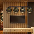 Emibig Emibig MALIA 4 Black/Gold Pendant Lamp - Modern design for any space