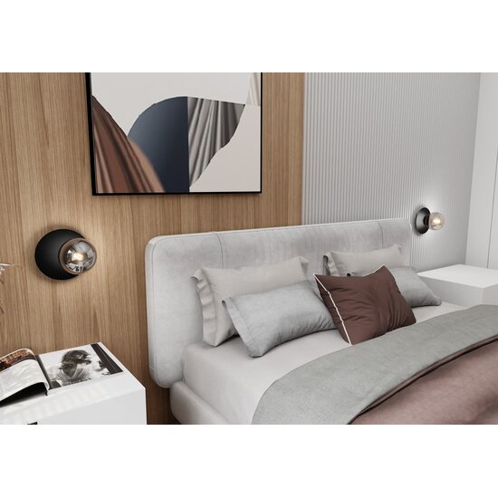 Emibig Emibig OSLO K1 BLACK/GRAFIT - Lámpara de pared elegante para cualquier espacio