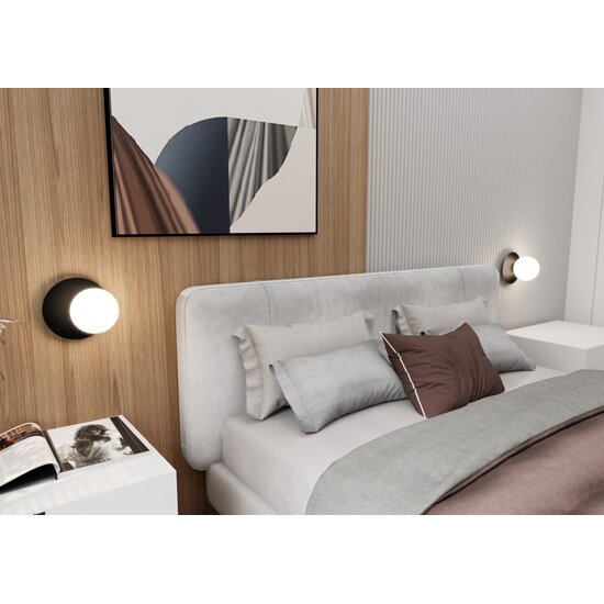 Emibig Emibig OSLO K1 Schwarz/Opal - Stilvolle Wandlampe für Ihr Zuhause