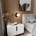Emibig Emibig OSLO K1 BLACK/OPAL - Stijlvolle wandlamp voor elke ruimte