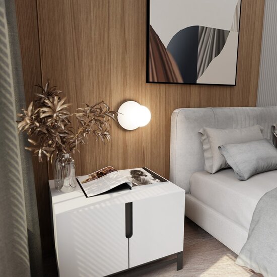 Emibig Emibig OSLO K1 Witte Wandlamp - Scandinavisch Design voor elke Ruimte