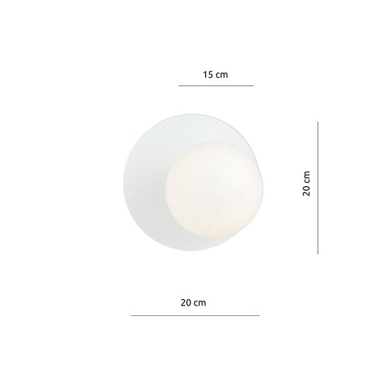 Emibig Emibig OSLO K1 WHITE/OPAL - Verlicht je ruimte met Scandinavische stijl