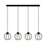 Emibig Emibig AJAX 4 Black/Gold Pendant Lamp - Stylish Industrial Lighting