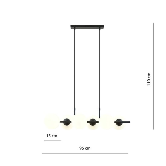 Emibig Emibig RORY 6 OPAL Hanglamp - Modern design voor elke ruimte
