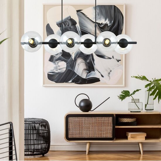 Emibig Emibig RORY 6 TRANSPARENT - Moderne hanglamp met een stijlvolle uitstraling