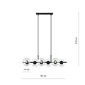 Emibig Emibig RORY 6 TRANSPARENT - Lámpara colgante moderna para una iluminación elegante