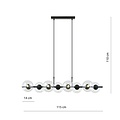 Emibig Emibig RORY 8 TRANSPARENT - Moderne Pendelleuchte für stilvolle Beleuchtung