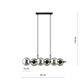 Emibig Emibig RORY 6 GRAFIT - Lámpara colgante moderna para una iluminación elegante