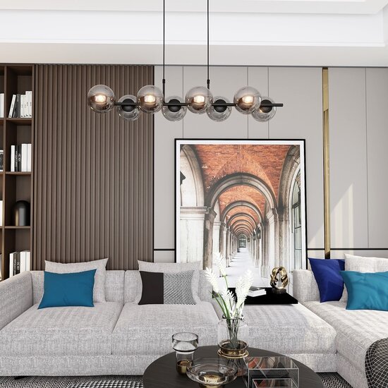 Emibig Emibig RORY 8 GRISE Suspension - Style moderne pour tous les espaces