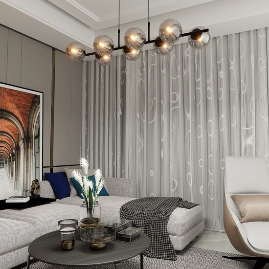 Emibig Emibig RORY 8 GRAFITO - Lámpara colgante moderna para un ambiente elegante