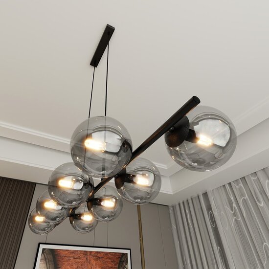 Emibig Emibig RORY 8 GRAFIT - Lampe suspendue moderne pour un éclairage stylé
