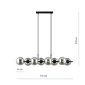 Emibig Emibig RORY 8 GRAFIT - Lámpara colgante moderna para una iluminación elegante