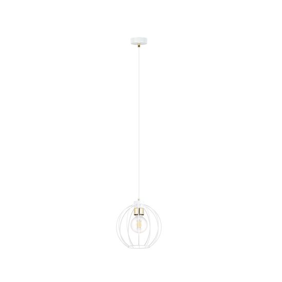 Emibig Emibig GINO 1 WHITE/GOLD Pendant Lamp - Stylish Industrial Lighting