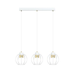 Emibig AJAX 3 Wit/Goud Hanglamp
