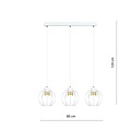 Emibig Emibig AJAX 3 White/Gold Pendant Lamp - Stylish Industrial Lighting