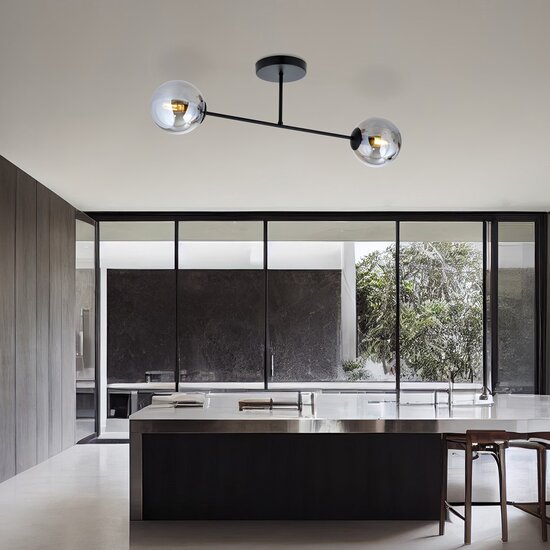 Emibig Emibig ROMA 2 BL GRAFIT - Moderne Deckenlampe für stilvolle Räume