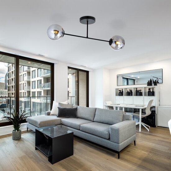 Emibig Emibig ROMA 2 BL GRAFIT - Modern ceiling lamp for any space