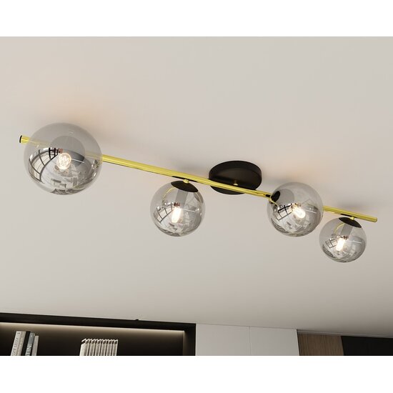 Emibig Emibig SPLENDI 4 BL GRAFIT - Modern ceiling lamp with stylish design
