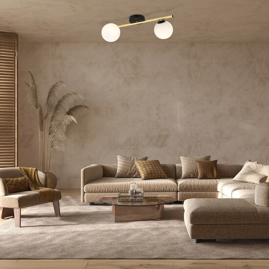 Emibig Emibig SPLENDI 2 BL OPAL - Moderne Deckenlampe für stilvolle Räume