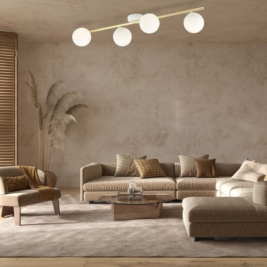 Emibig Emibig SPLENDI 4 WH OPAL - Modern ceiling lamp for any space