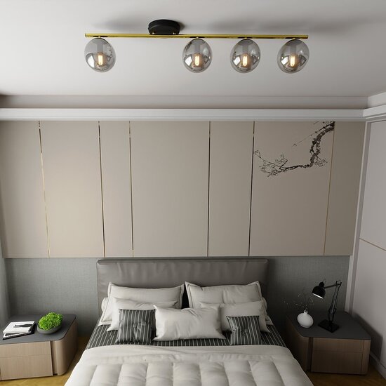 Emibig Emibig MONZA 4 BL GRAFIT - Modernes Deckenlicht für stilvolle Räume