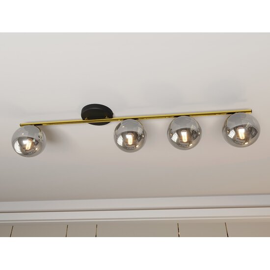 Emibig Emibig MONZA 4 BL GRAFIT - Modern ceiling lamp for a stylish look